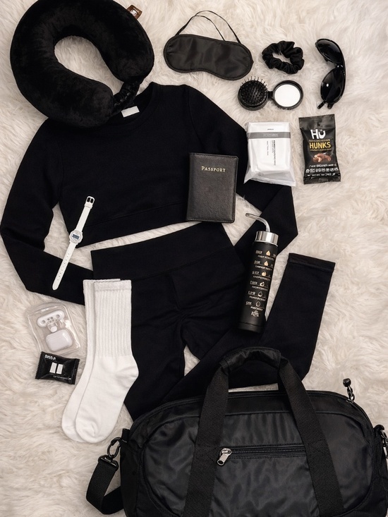 Pants - Travel Comfort Bundle Black on Black  ✈️ Athleisure Legging + Accessory Set